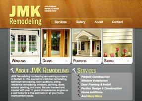 JMK Remodeling - Home Page screen capture
